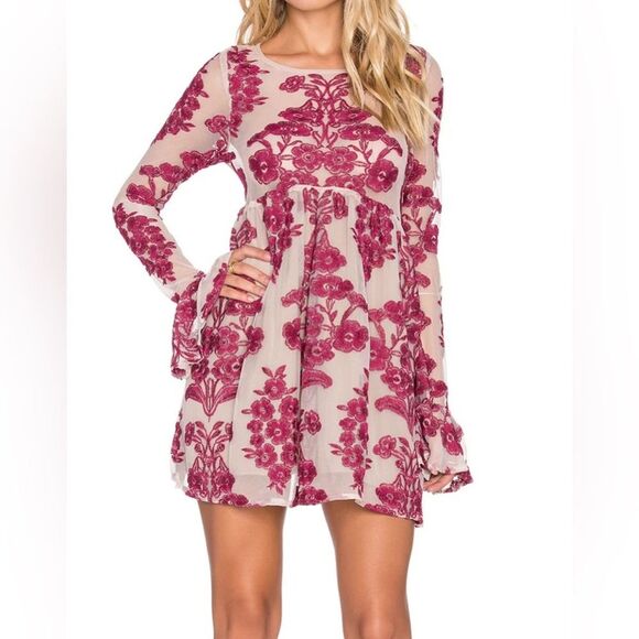 For Love and Lemons Temecula Embroidered Mini Dress - Picture 2 of 8